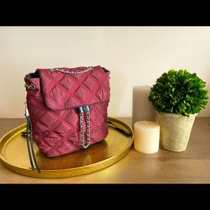 Burgundy Backpack designed by Zara